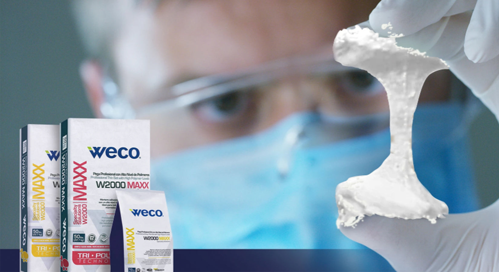 W2000 MAXX™ de Weco®, una pega flexible para exteriores.